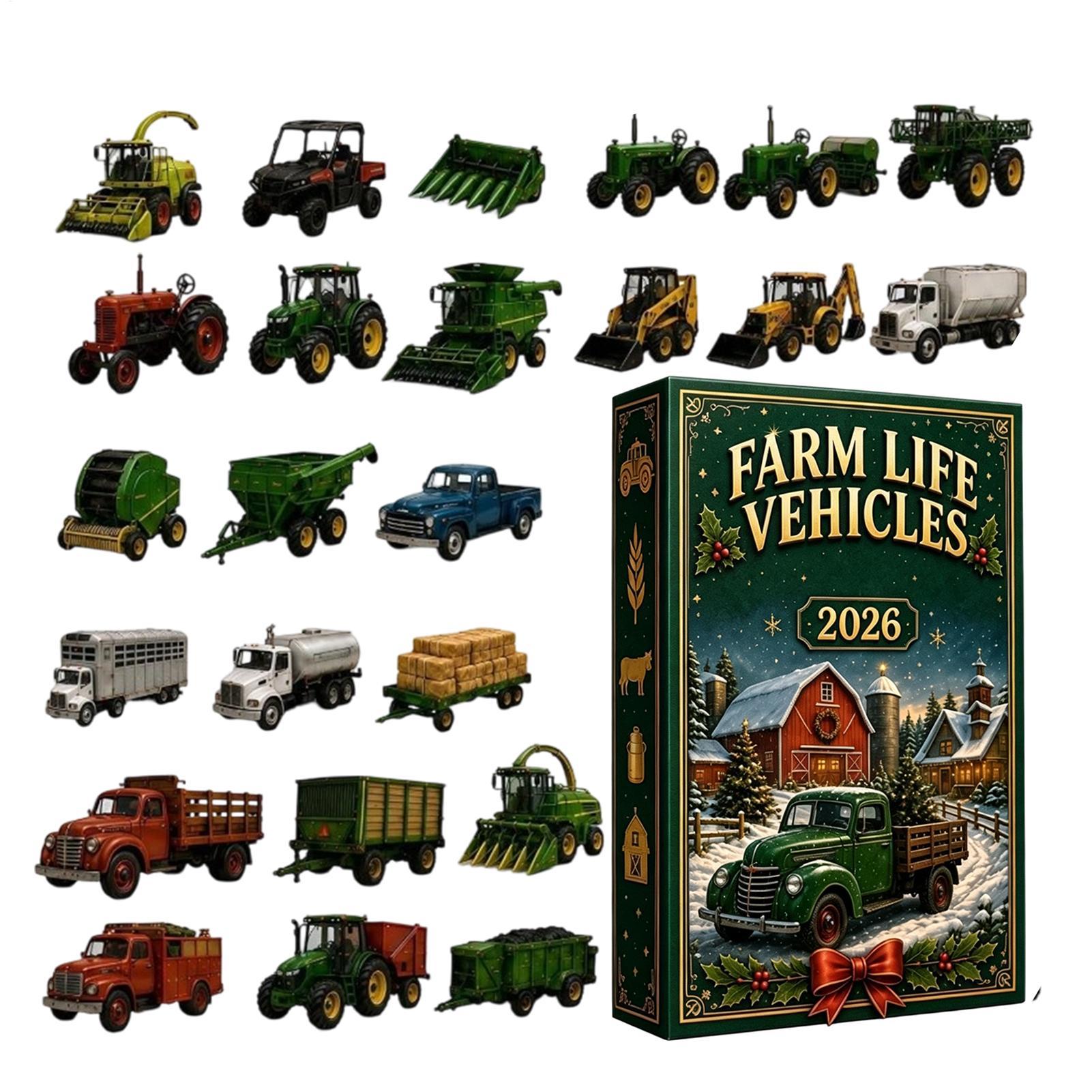 Agriculture Farming Vehicles - Christmas Advent Farm Life Vehicles Calendar