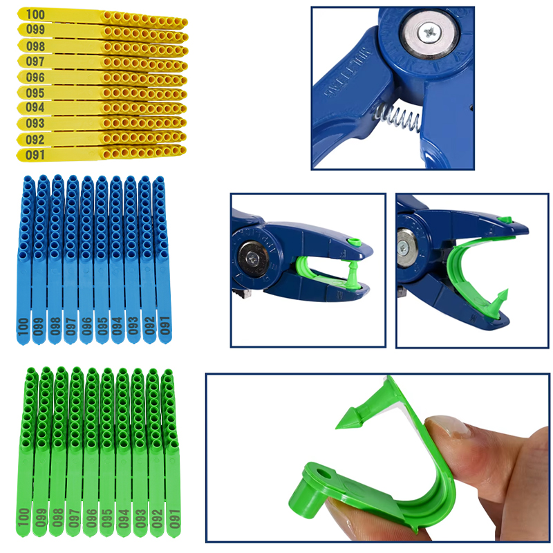100pcs Integrated Sheep Ear Ta - Livestock Ear Tag 评论和价格