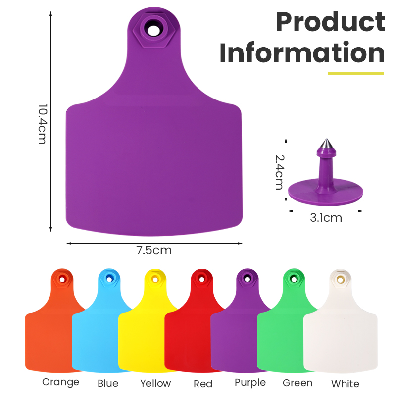 100Pcs Cow Ear Tag Large Size  - Livestock Ear Tag 评论和价格