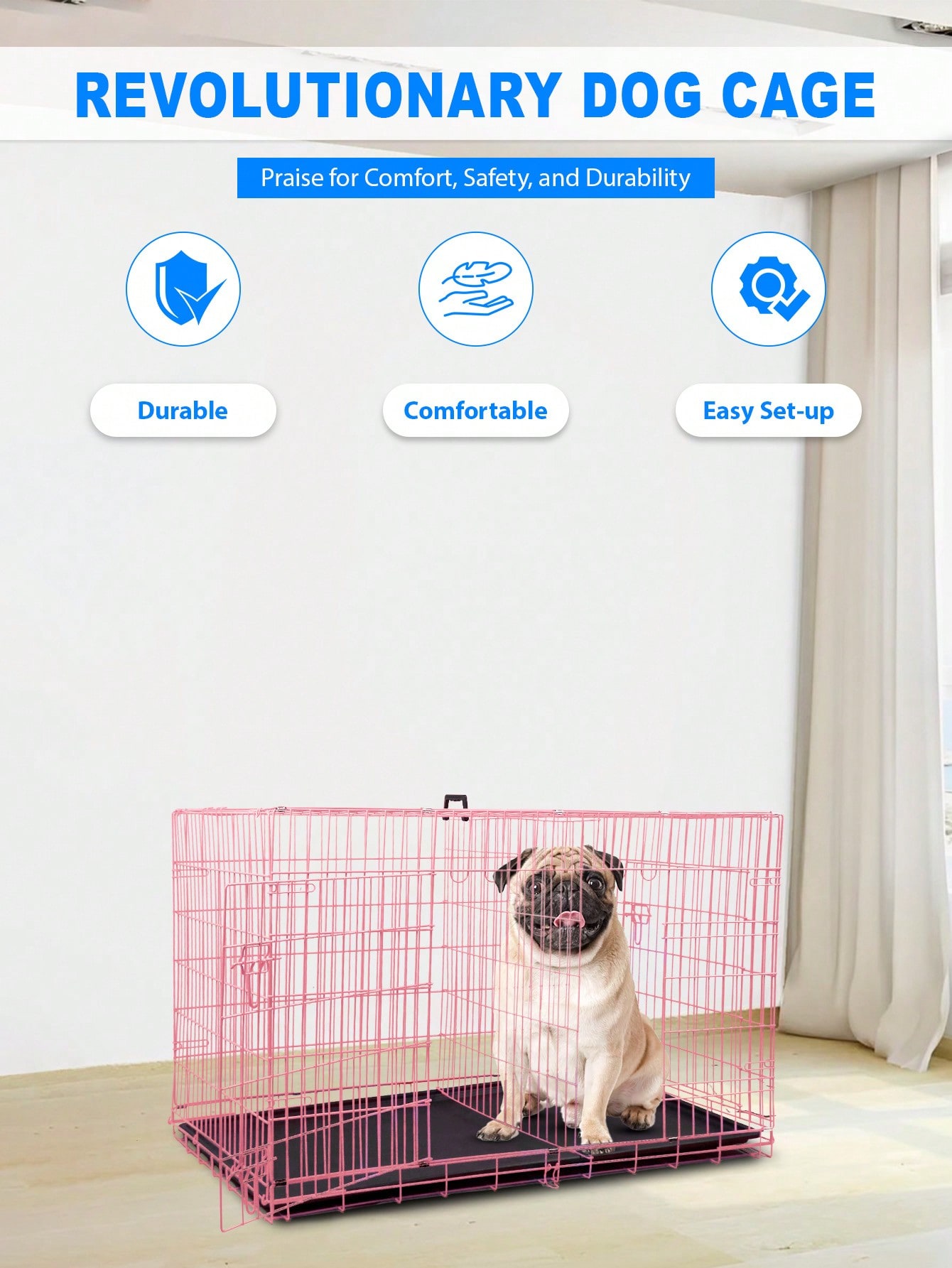 Small Dog Crate For Puppy, 24  - Rabbit Cage Wire 评论和价格
