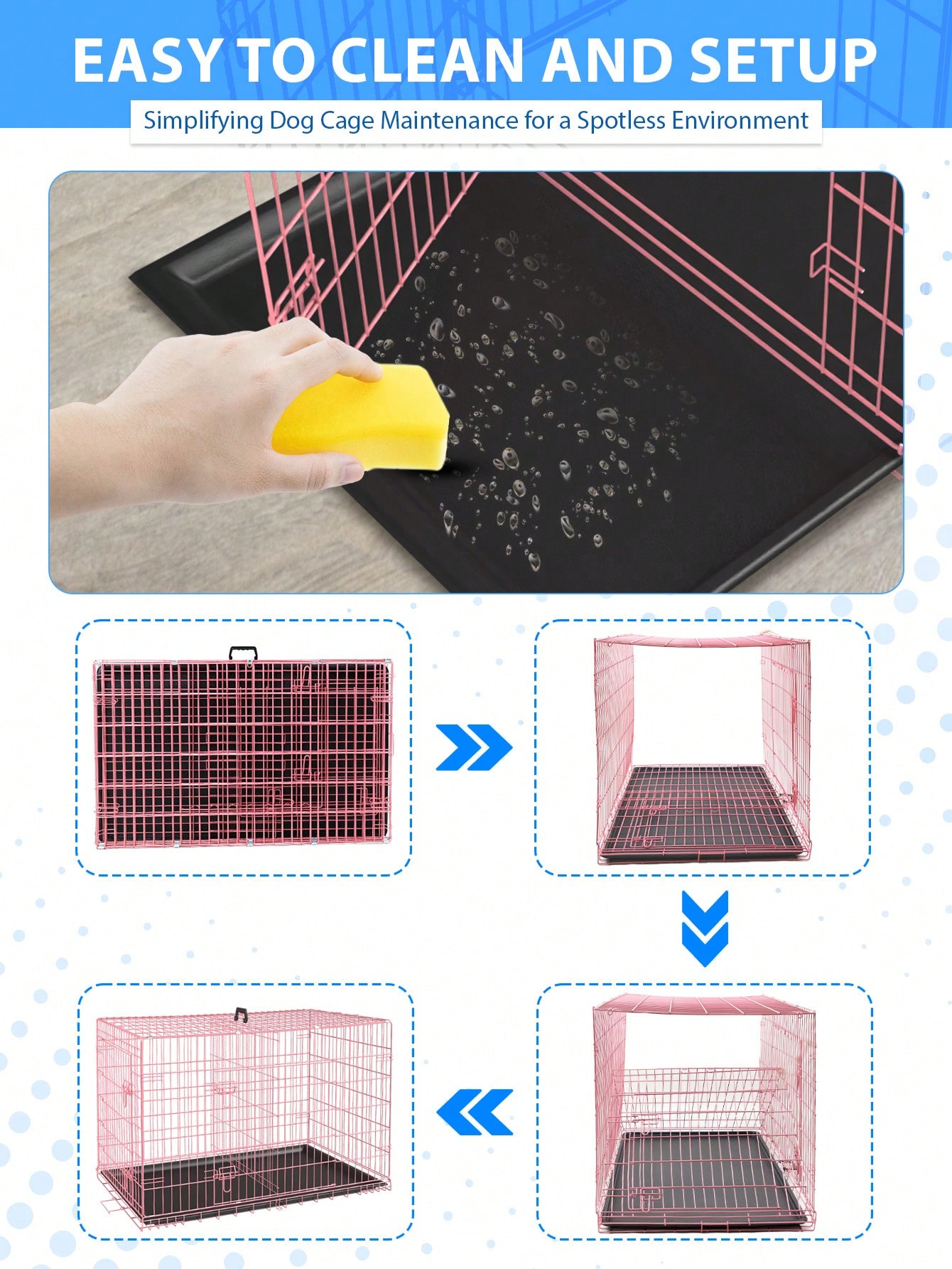 Small Dog Crate For Puppy, 24  - Rabbit Cage Wire 评论和价格
