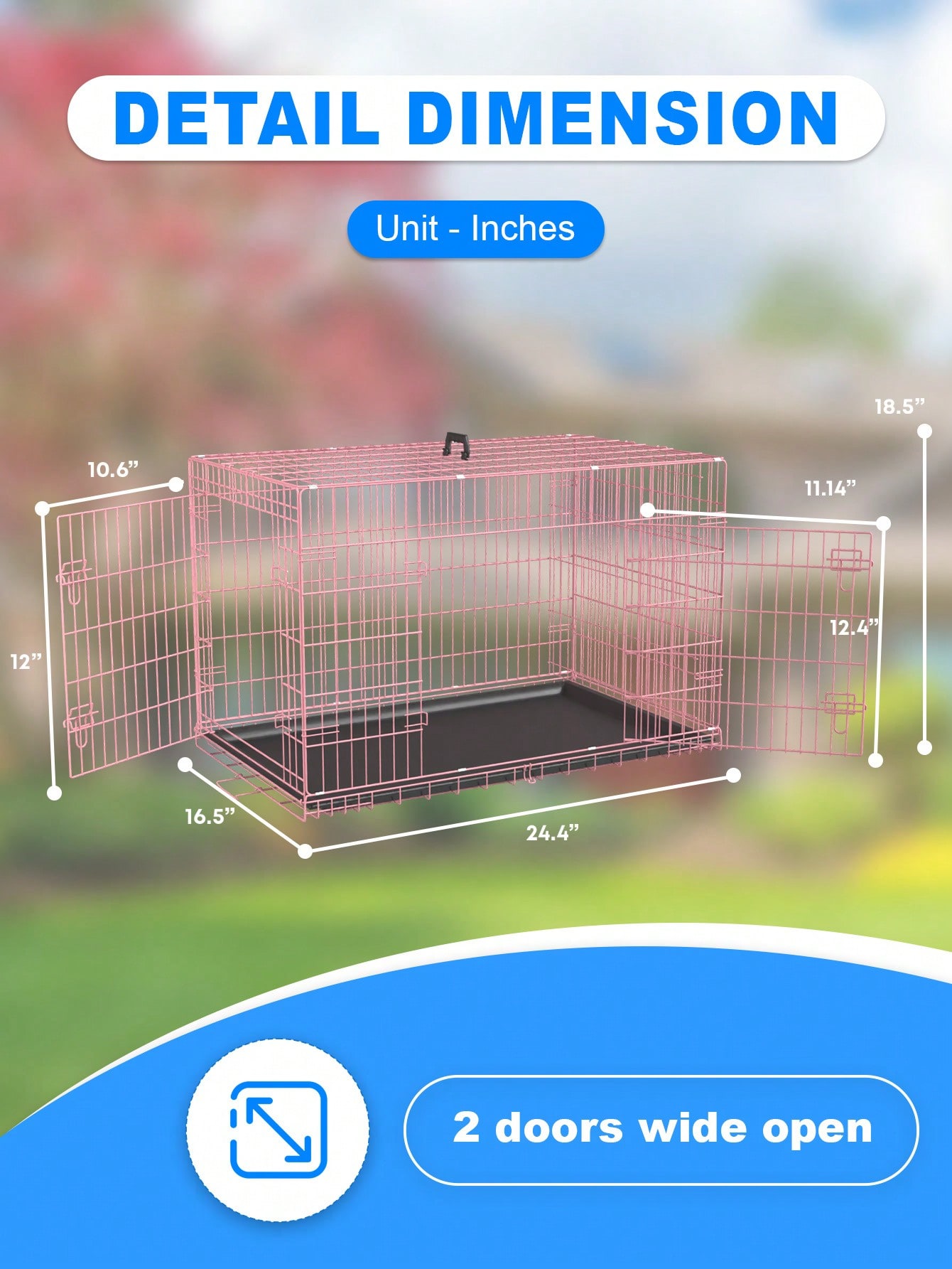 Small Dog Crate For Puppy, 24  - Rabbit Cage Wire 评论和价格
