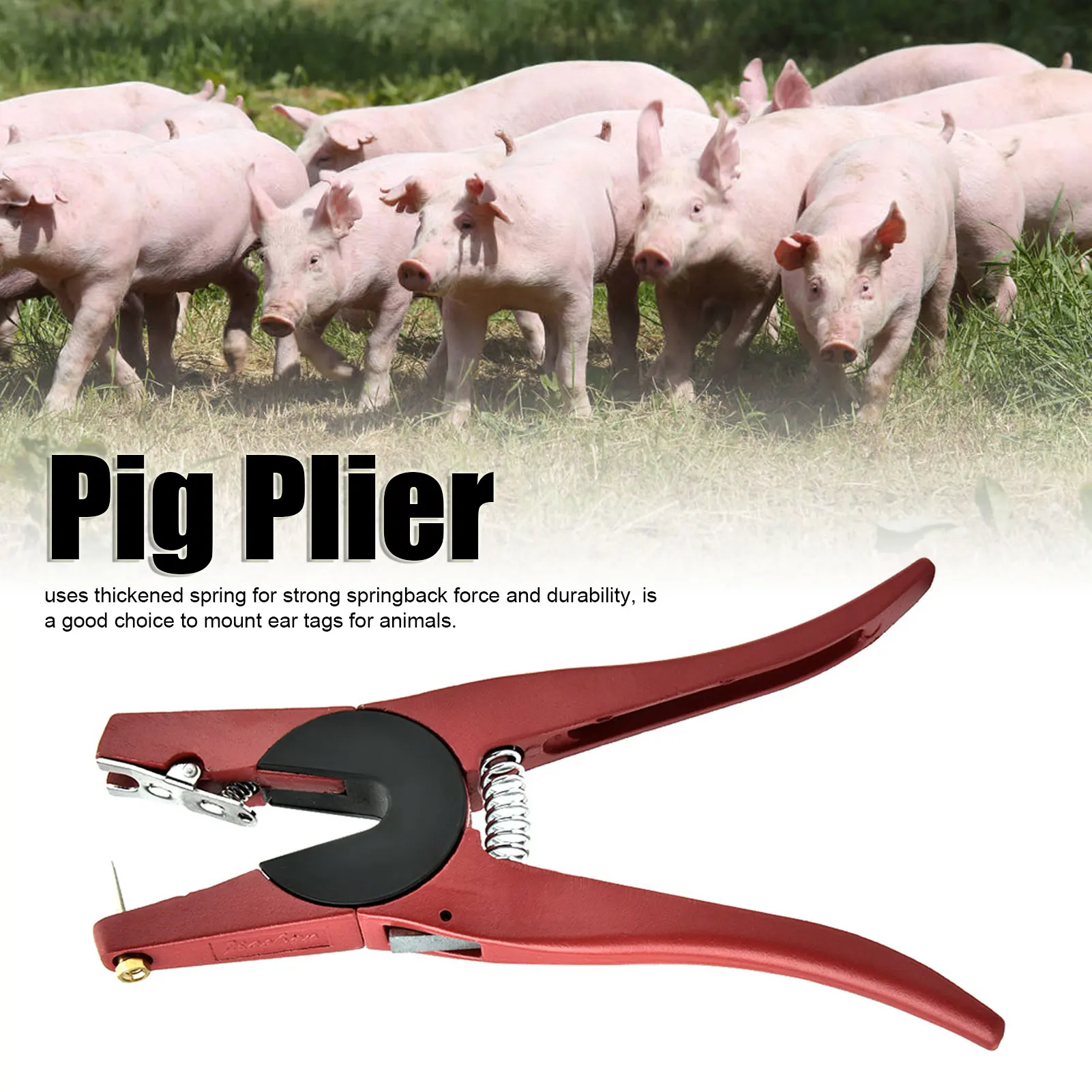Red Alloy Ear Tag Plier for Li - Livestock Ear Tag 评论和价格