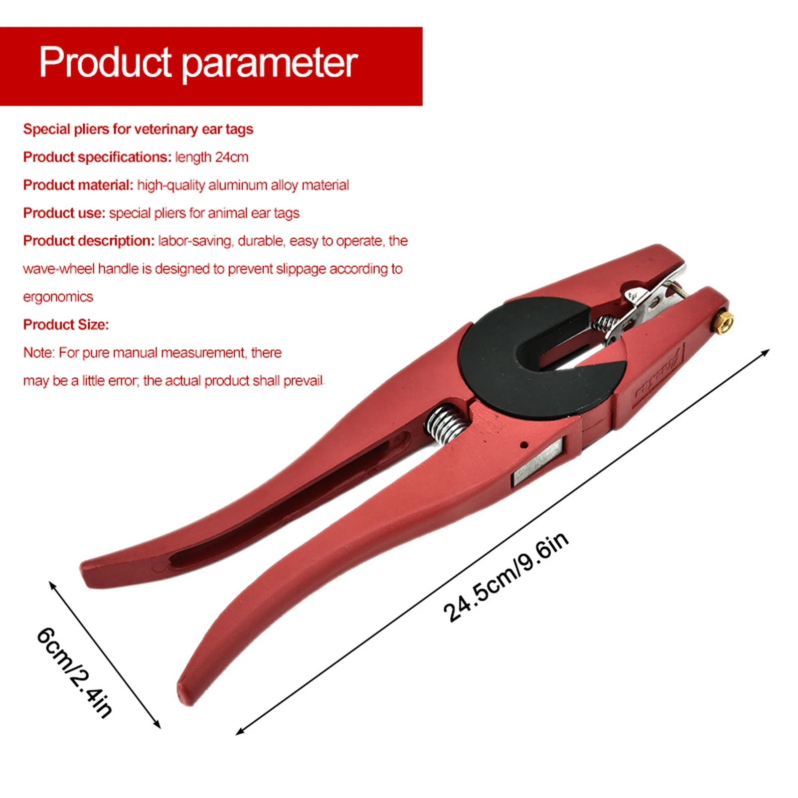 Red Alloy Ear Tag Plier for Li - Livestock Ear Tag 评论和价格