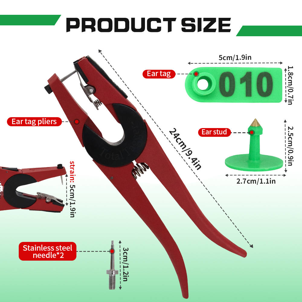 100PCS Sheep Ear Tag Pliers 00 - Livestock Ear Tag 评论和价格