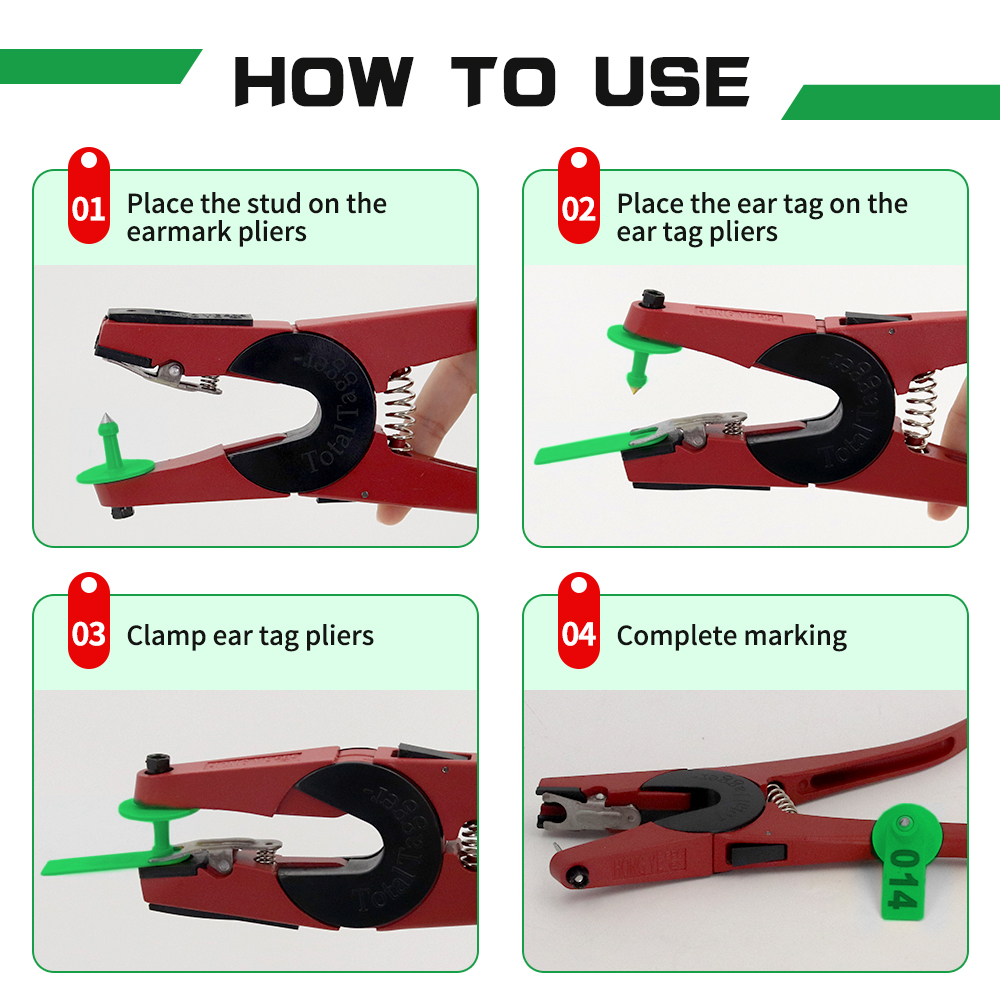 100PCS Sheep Ear Tag Pliers 00 - Livestock Ear Tag 评论和价格
